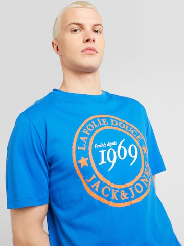 T-Shirt 'DOUCE' JACK & JONES en bleu