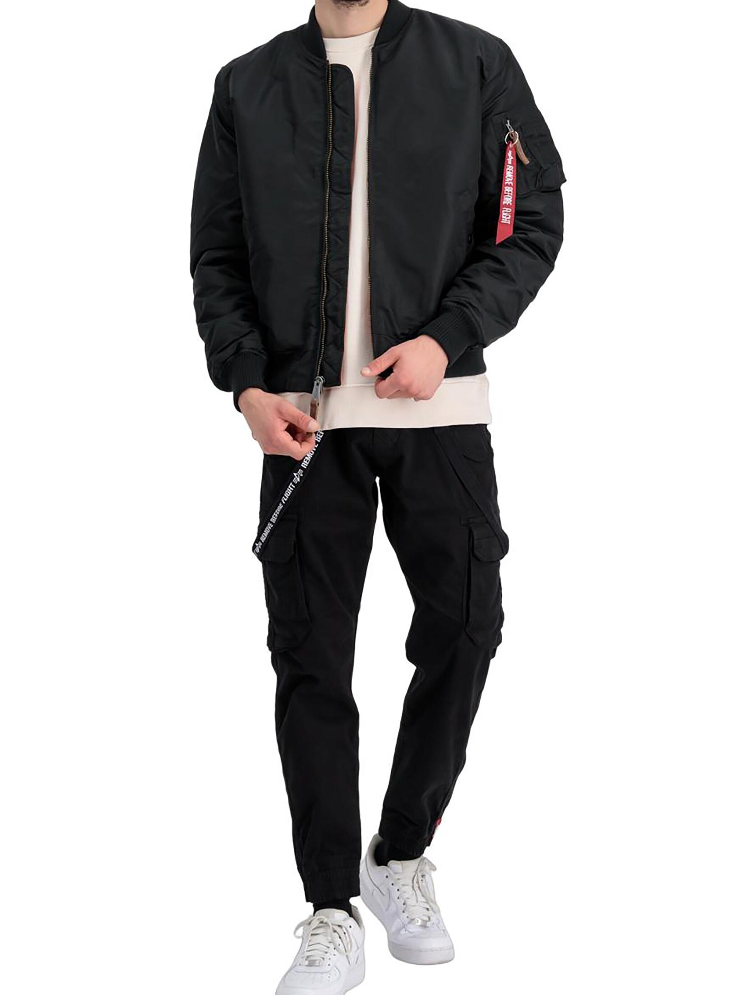 ALPHA INDUSTRIES Übergangsjacke 'MA-1 VF 59'‌‌ in Schwarz
