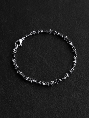 REYTEL - Pulsera 'HINDER' en plata: frente