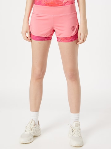 BIDI BADU Slim fit Workout Pants 'Chidera' in Pink: front