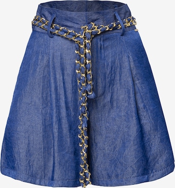 Influencer Wide Leg Farkut värissä sininen: etupuoli