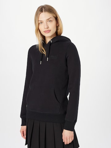 Superdry - Sudadera en negro: frente