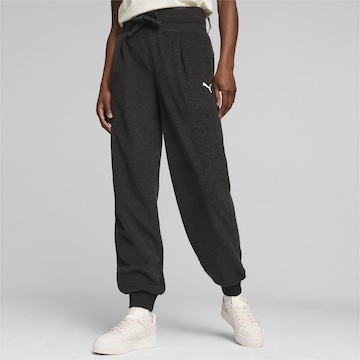 PUMA Tapered Broek 'Her' in Zwart: voorkant