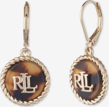 Boucles d'oreilles Lauren Ralph Lauren en or : devant