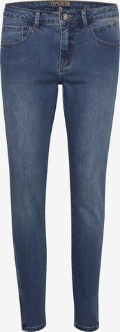 Skinny Jean 'Josefine' Cream en bleu : devant