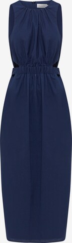 Robe 'SIANDRA' Tussah en bleu : devant