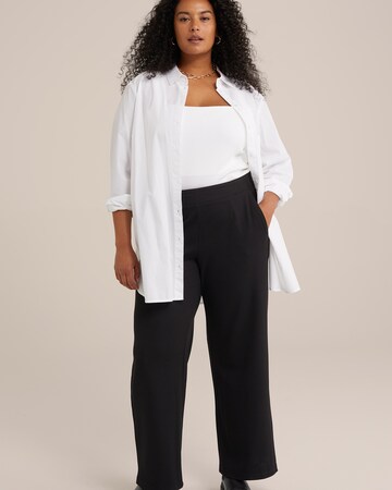 WE Fashion Wide leg Trousers in Black