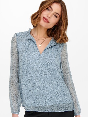 ONLY Bluse 'Ditsy' in Blau
