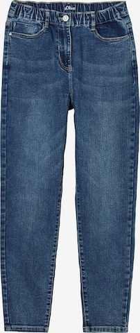 Tapered Jeans de la s.Oliver pe albastru: față