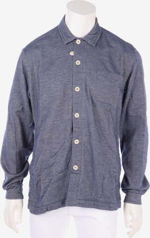 Oliver Spencer Button Up Shirt in L in Blue: front