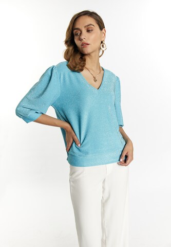 faina Blouse in Blauw: voorkant