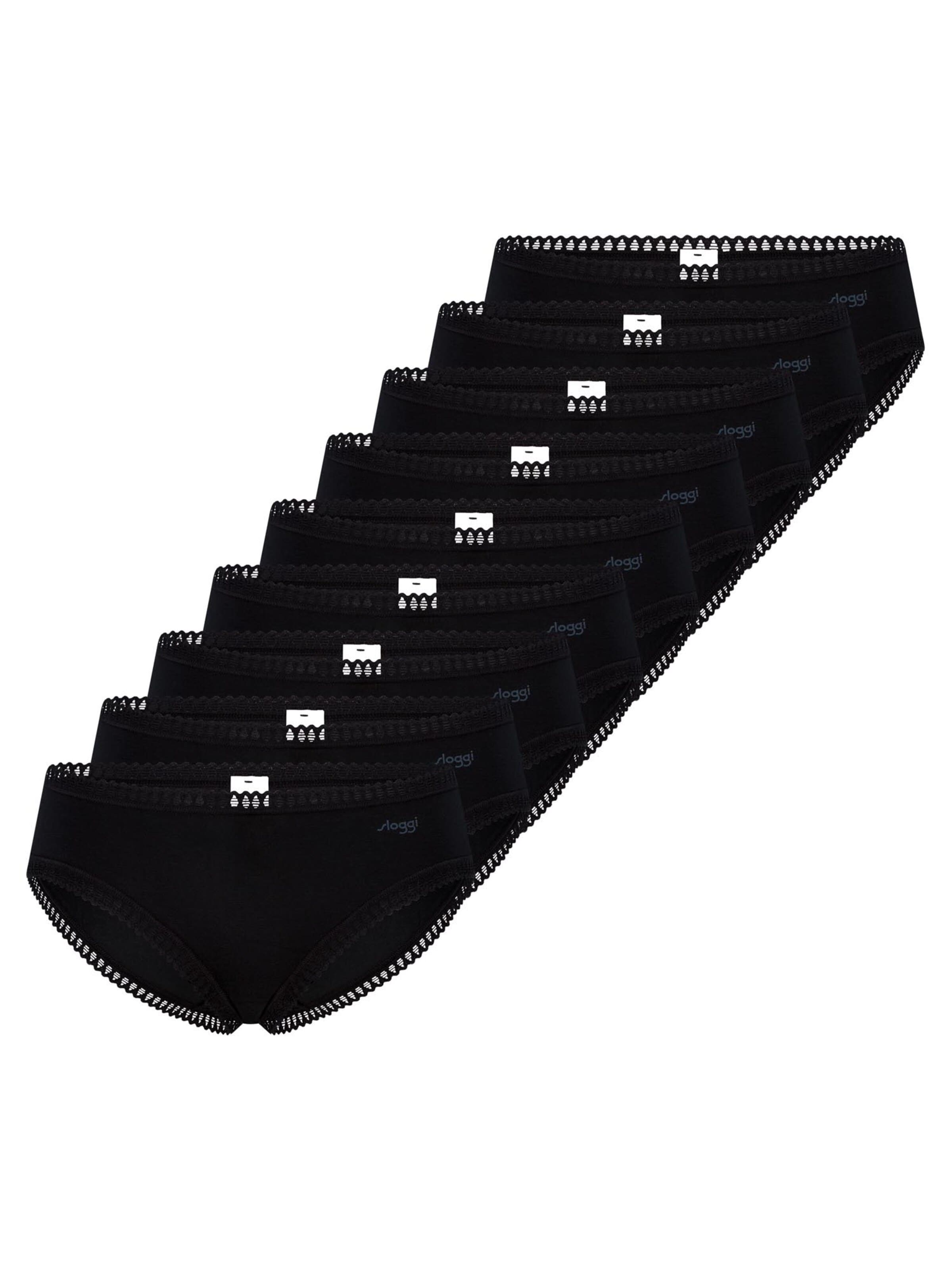 SLOGGI Panty 'GO Crush'‌‌‌‌‌ in Schwarz: Vorderseite