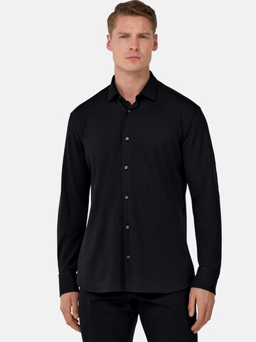 Boggi Milano Regular fit Button Up Shirt 'B Tech' in Black: front