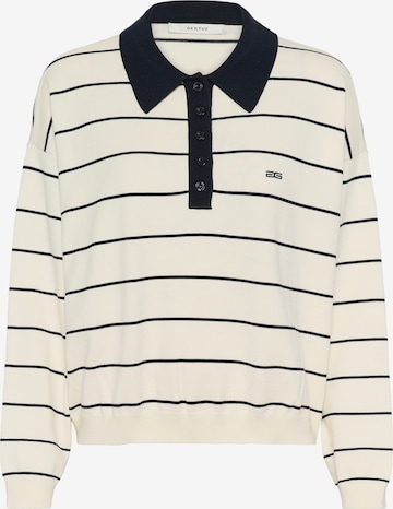 GestuzPulover 'GZtaige' - bijela boja: prednji dio