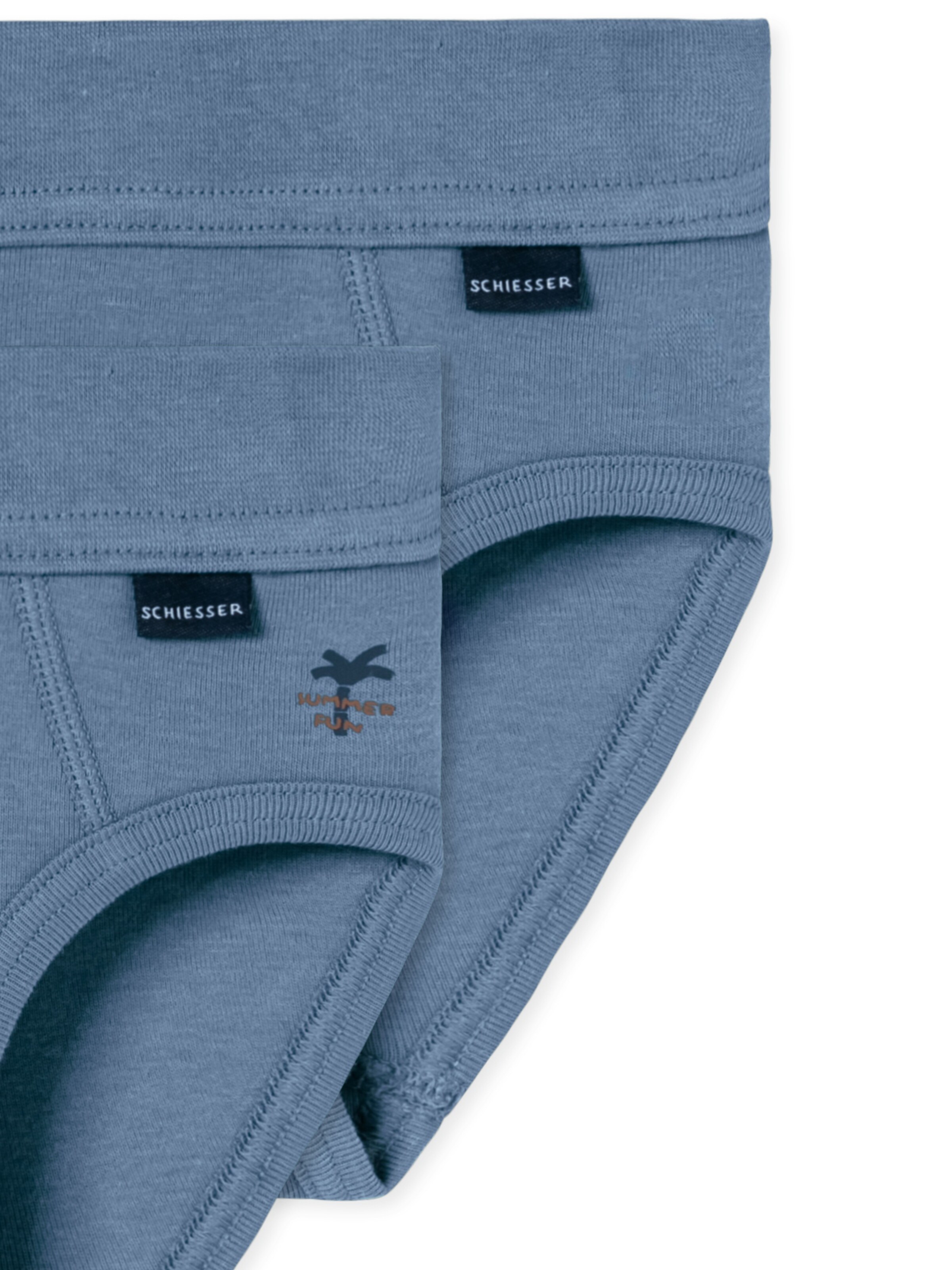 SCHIESSER Slip ' Fine Rib ' in Blau