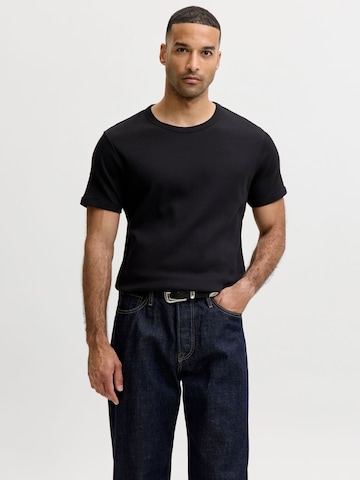 JACK & JONES - Camiseta en negro: frente
