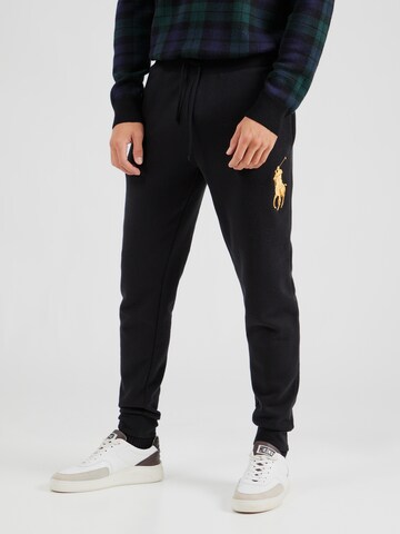 Polo Ralph Lauren Zúžený Kalhoty 'ATHLETIC' – černá: přední strana
