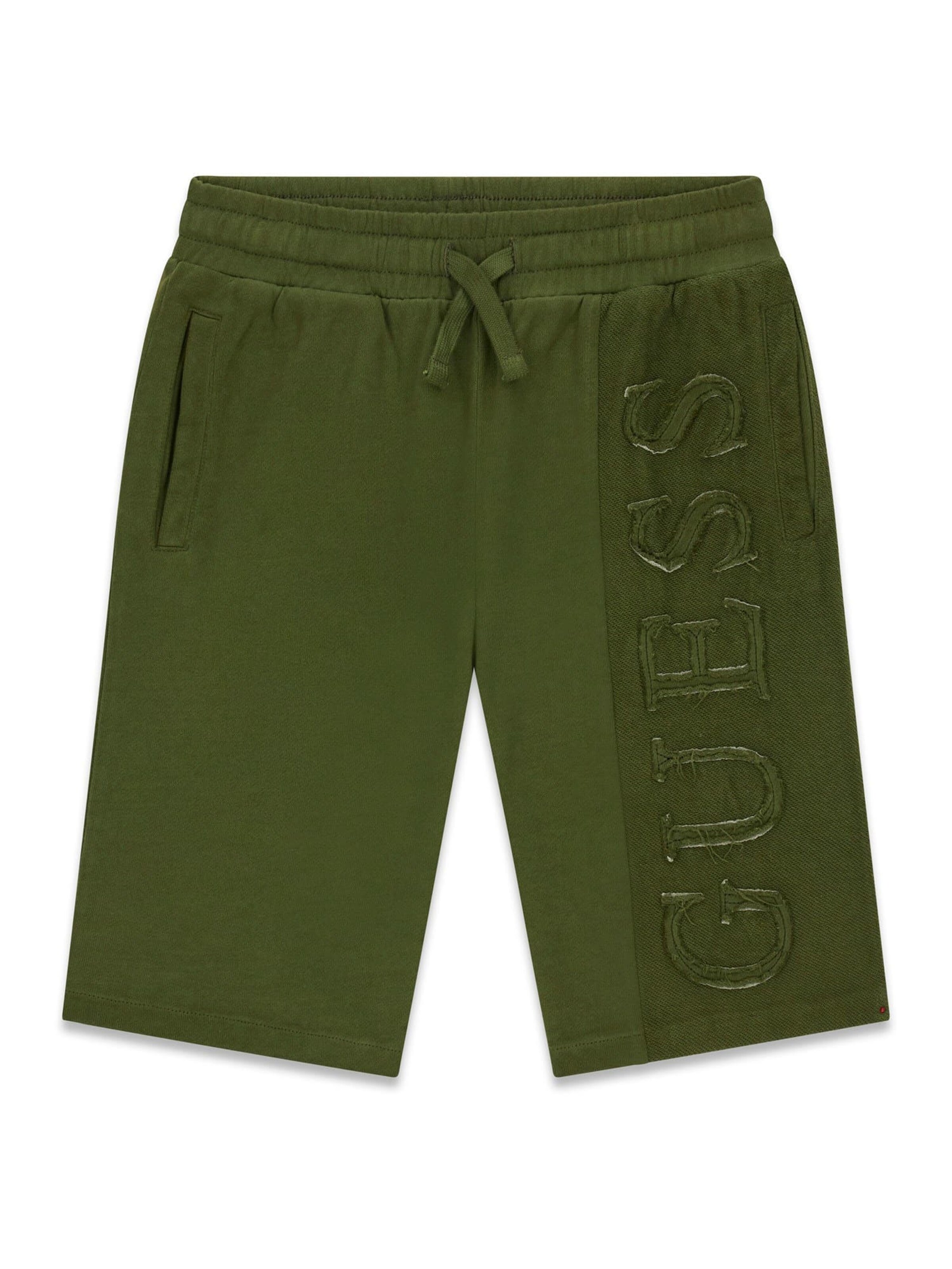 GUESS Regular Pants in Green: front