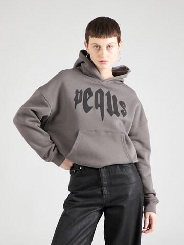 Pequs Sweatshirt in Grijs: voorkant