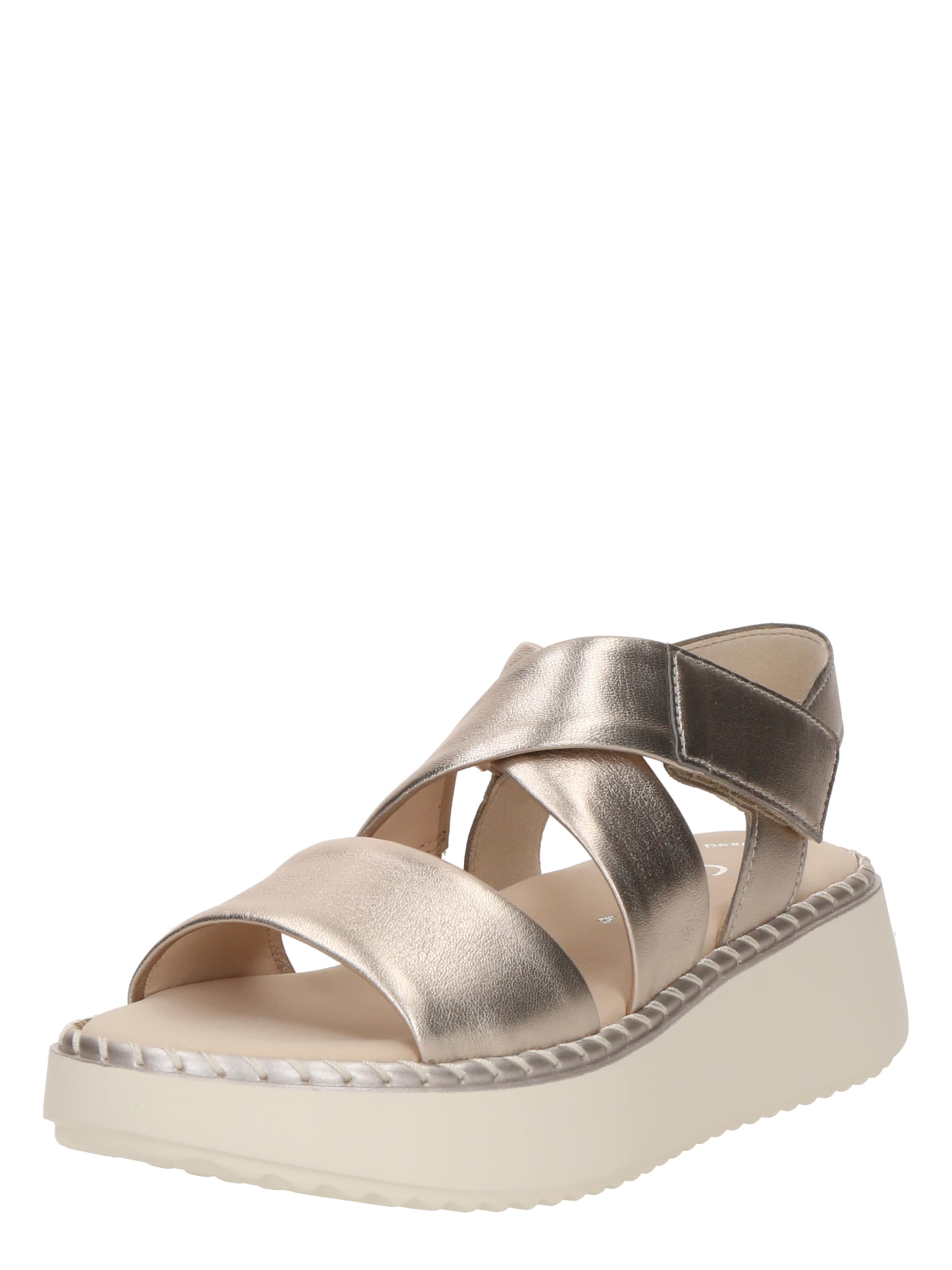 GABOR Sandale in Gold: Vorderseite