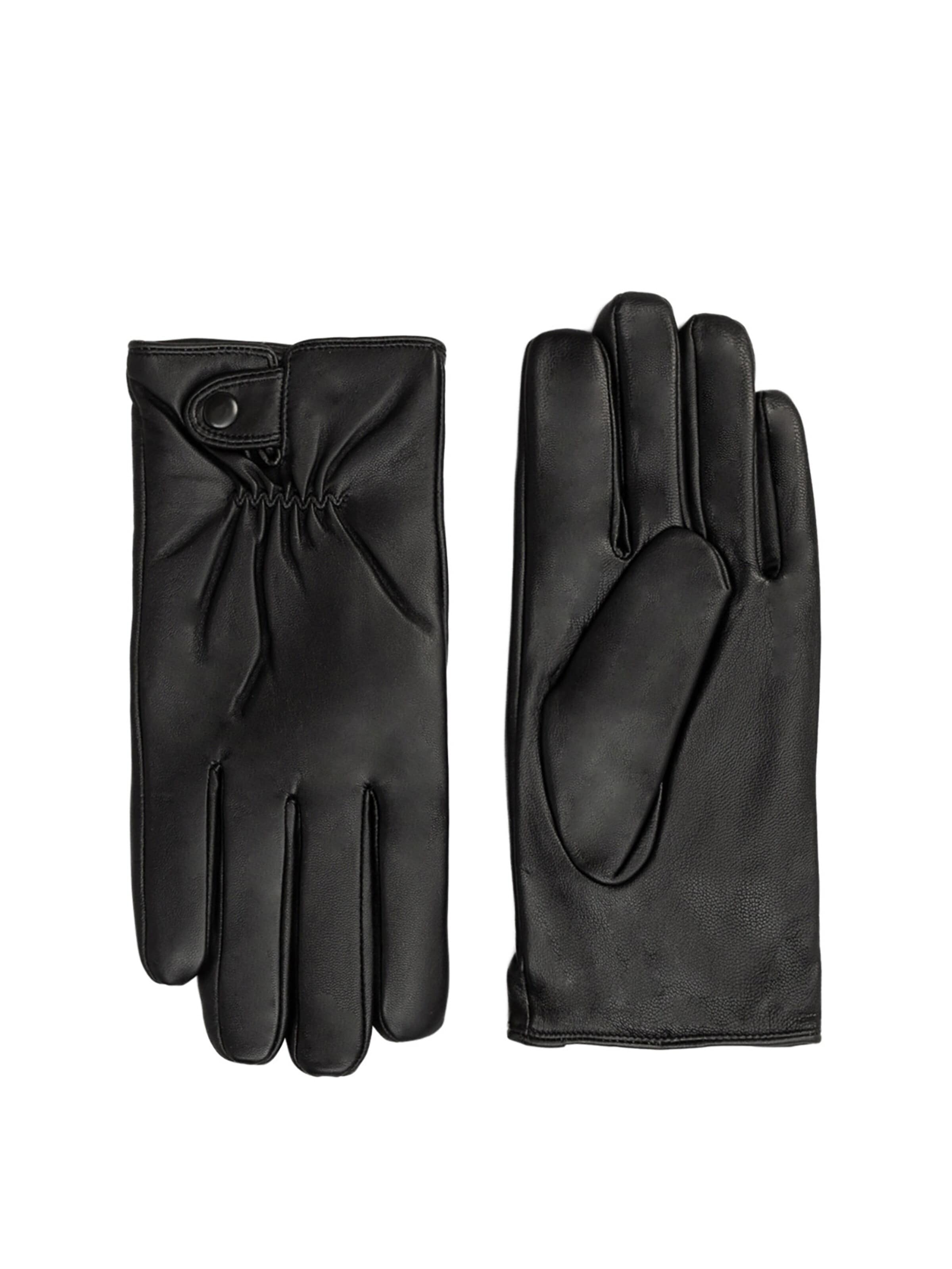 L'Arte Milano Fingerhandschuhe‌‌‌‌‌‌‌‌‌‌ in Schwarz: Vorderseite