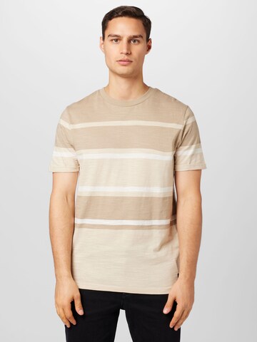 JACK & JONES - Camiseta en beige: frente