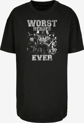 F4NT4STIC Shirt 'Suicide Squad Worst Heroes Ever' in Schwarz: predná strana