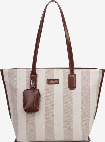 Shopper 'Borsa Shopper Donna Diana & Co Firenze - Righe e con Zip' di Diana&Co. in marrone: frontale