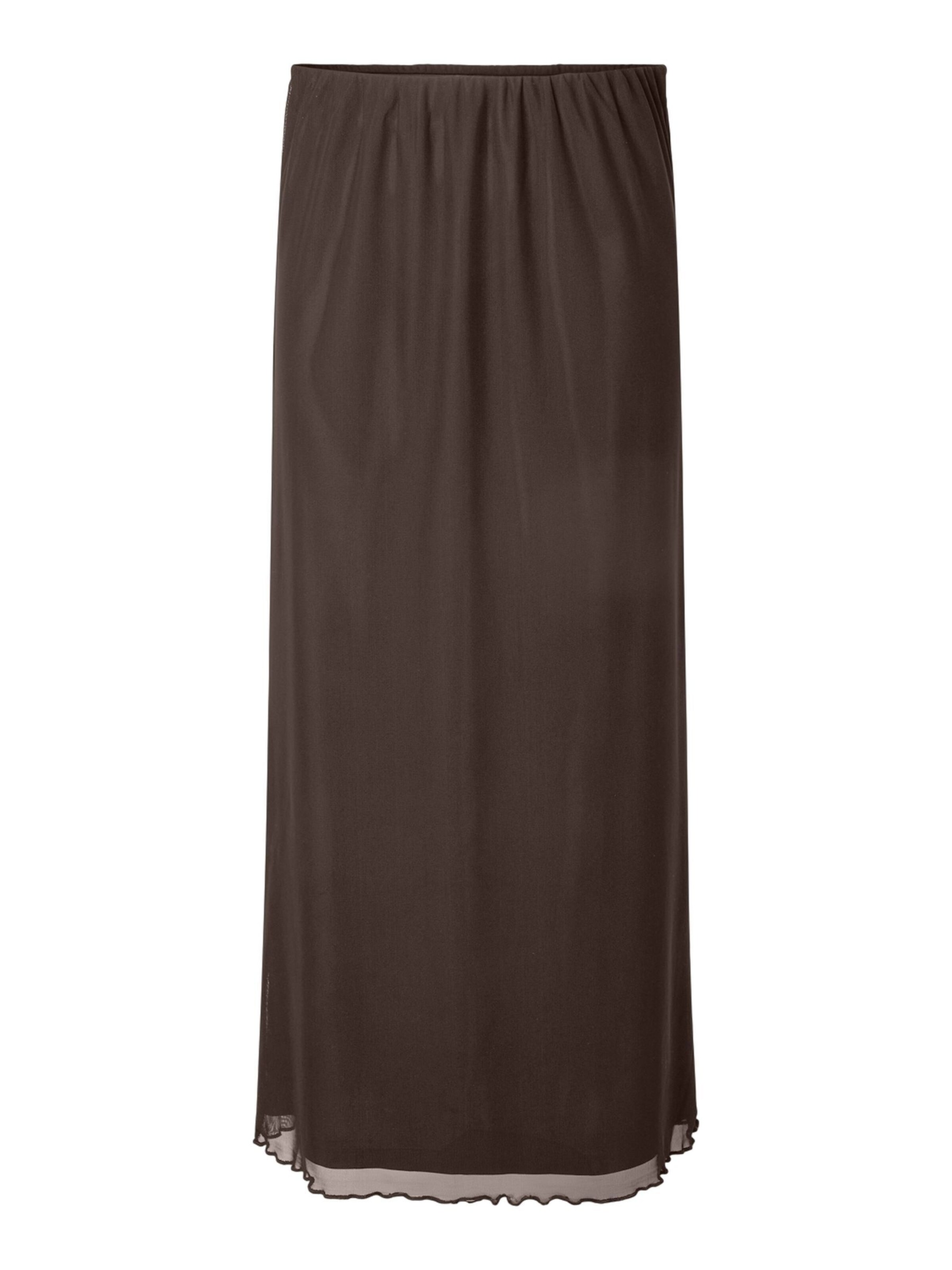 PIECES Skirt 'PCDorthea' in Brown: front