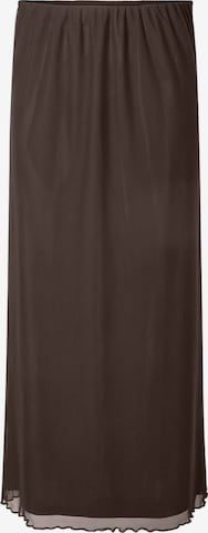 Jupe 'PCDorthea' PIECES en marron : devant