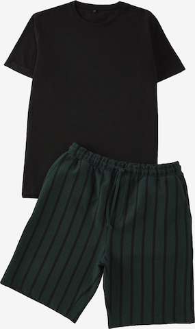 Pyjama court Trendyol en vert : devant