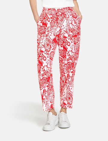 GERRY WEBER Loose fit Pants in Red: front