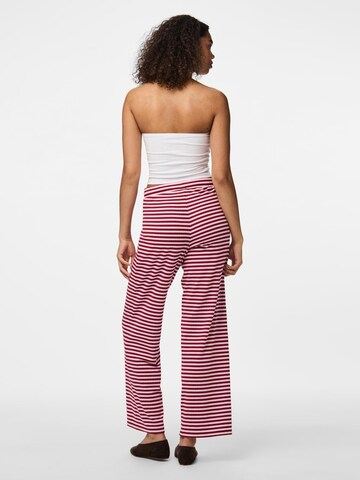 PIECES Loose fit Trousers 'PCLaya' in Purple