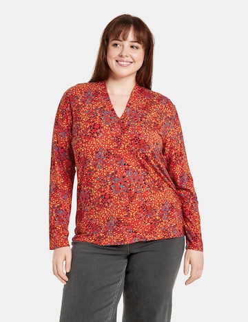 SAMOON Shirt in Rood: voorkant