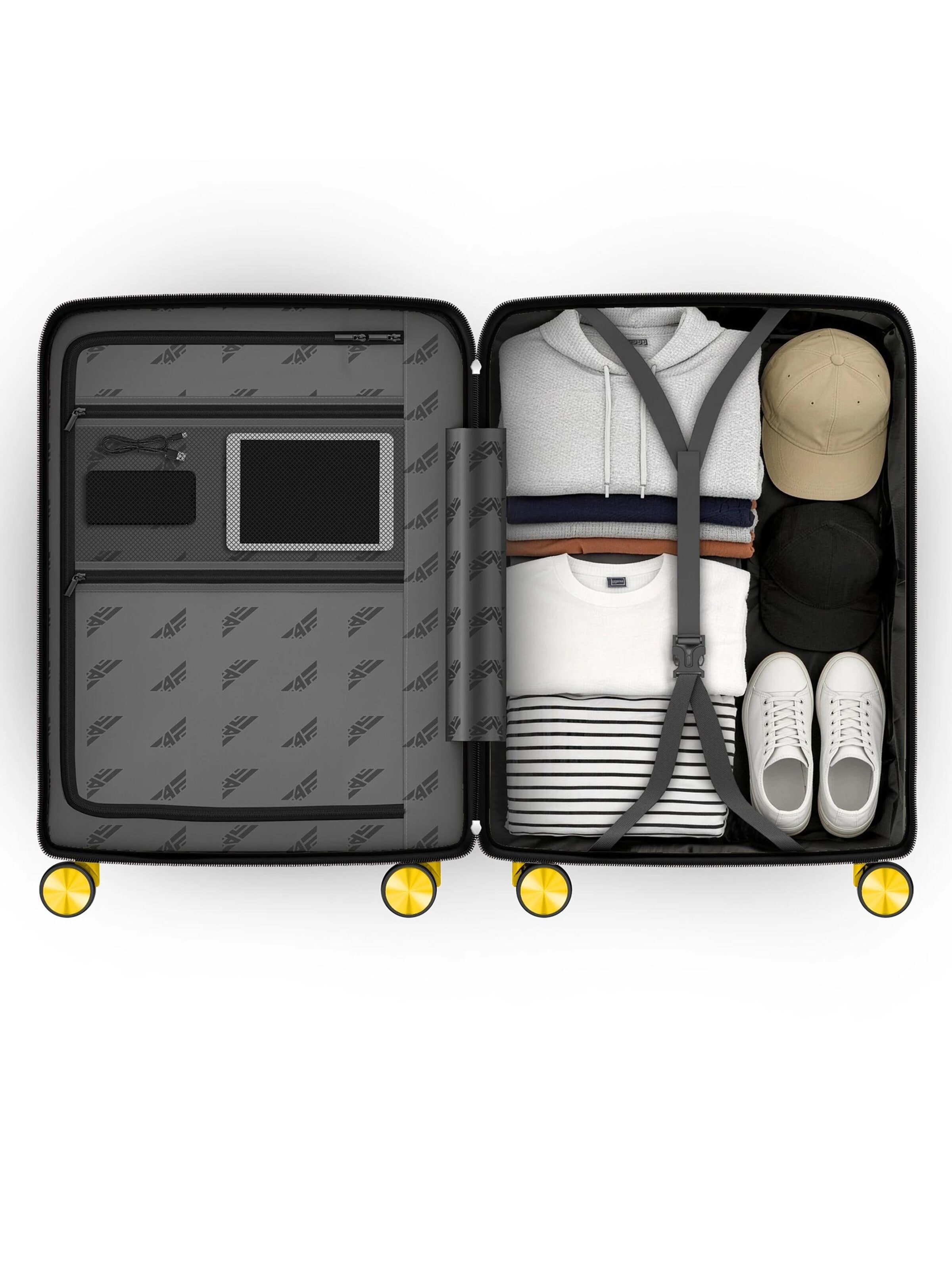 4FLY Suitcase Set 'Linea Lux' in Yellow