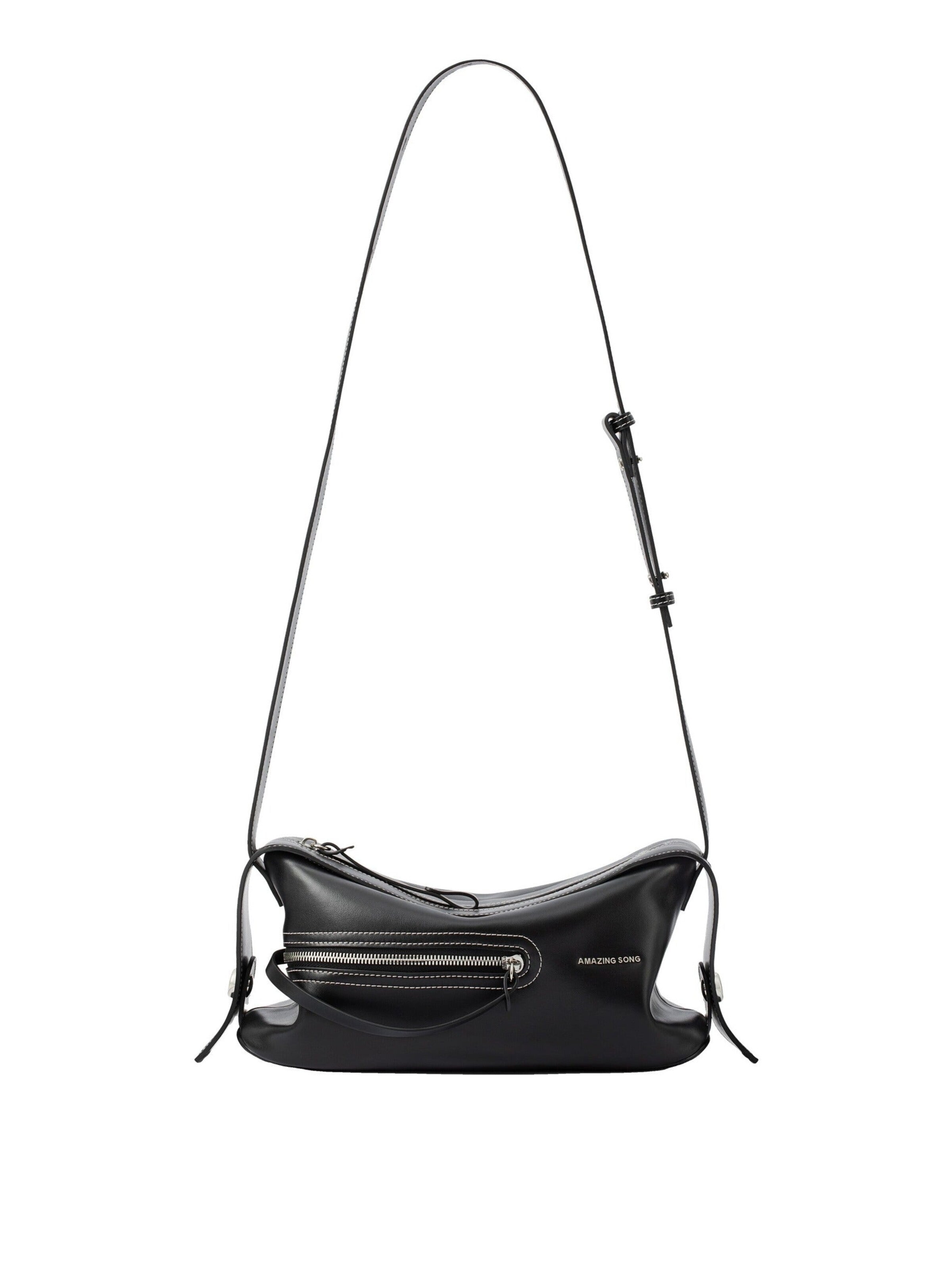 Borsa a tracolla 'Liqueur' di Amazing Song in nero: frontale