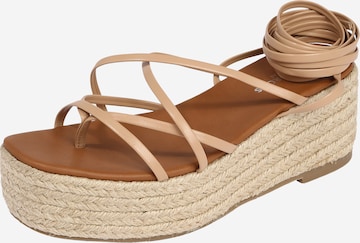 GLAMOROUS Sandale in Beige: front