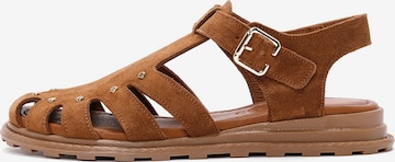 Sandales Derimod en marron : devant