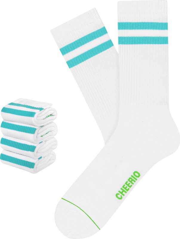 CHEERIO* Socken 'TENNIS TYPE 4P' in Weiß PP6170 CHEERIO* Socken 'TENNIS TYPE 4P' in Weiß PP6170