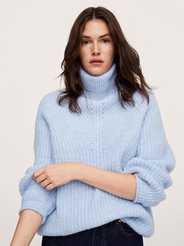 MANGO Sweater 'HALFISIN' in Blue