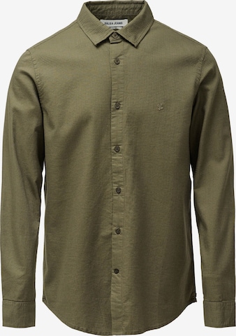 Coupe slim Chemise Salsa Jeans en vert : devant