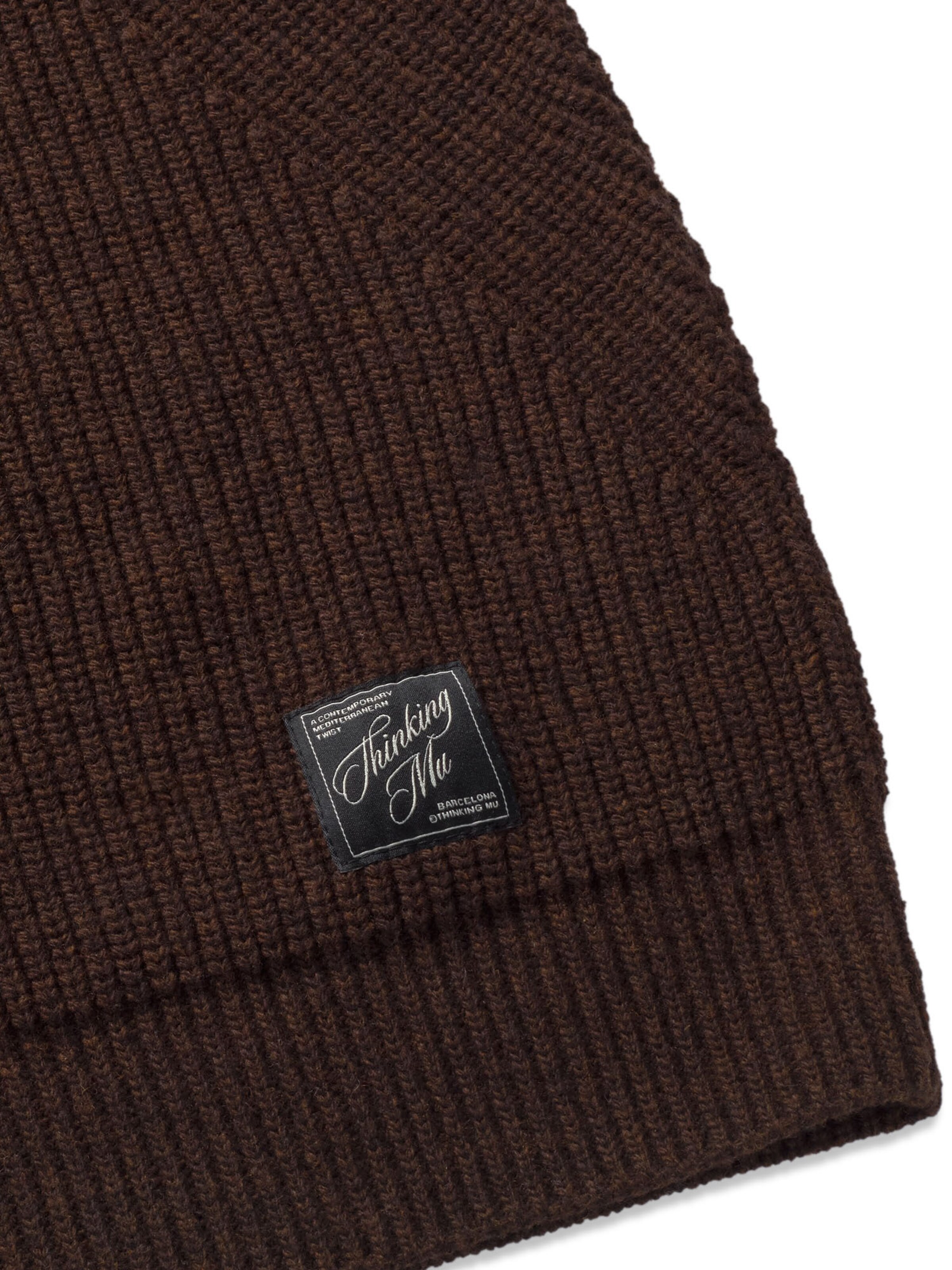 Vestes en maille 'Ekaiz' Thinking MU en marron : devant