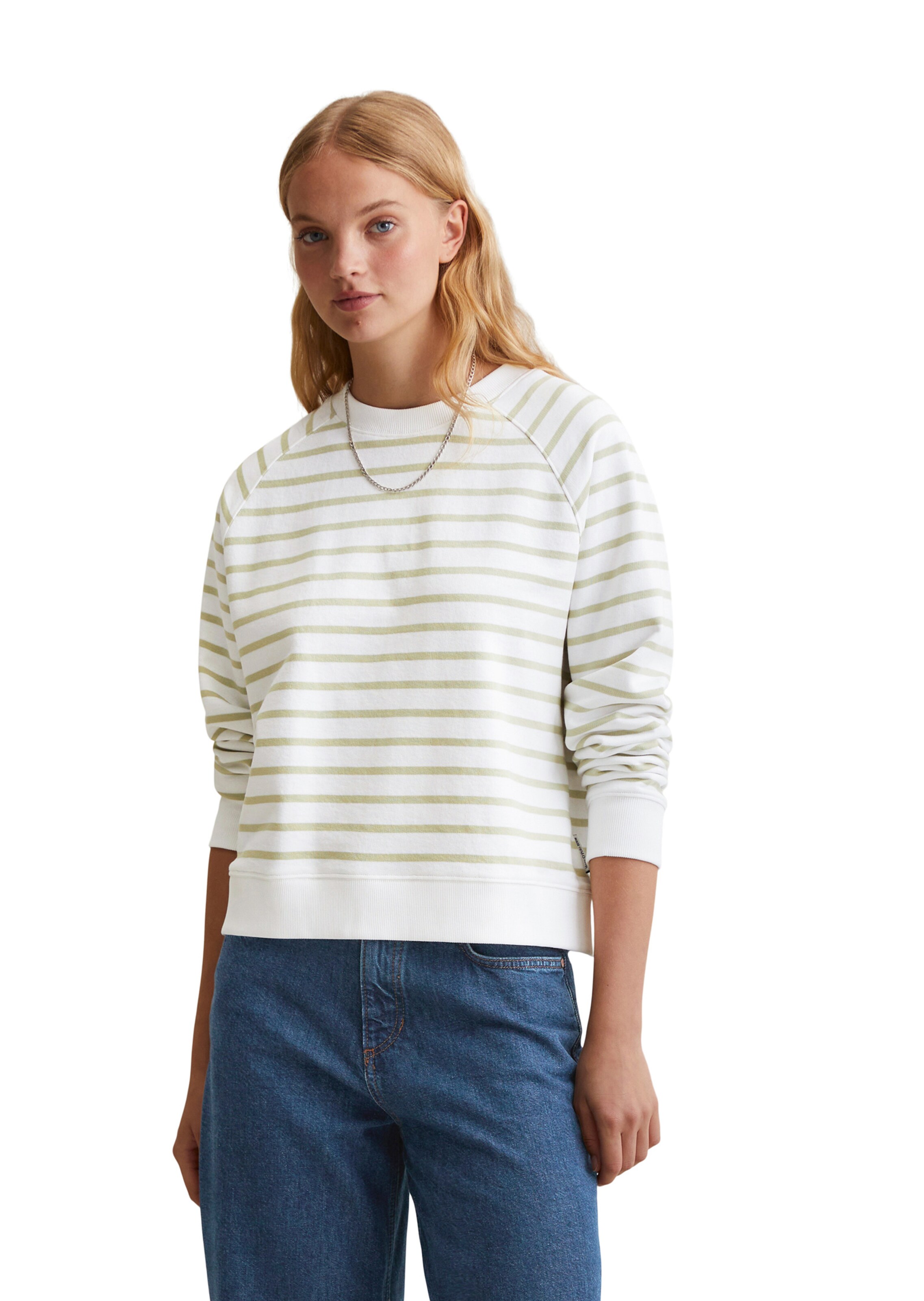 Pull-over Marc O'Polo DENIM en vert : devant