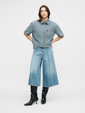 HUGO Bluse 'Gesila_1' i blå