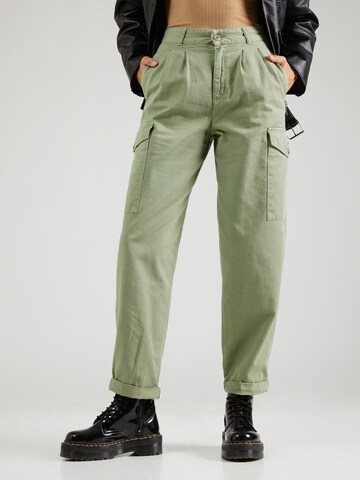 Carhartt WIP Дънки Tapered Leg Карго панталон 'Collins' в зелено: отпред