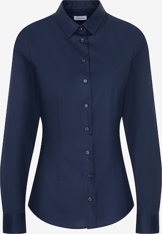 SEIDENSTICKER Blouse 'Schwarze Rose' in Blauw: voorkant