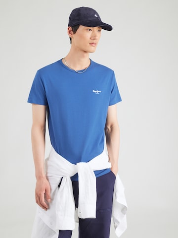 Pepe Jeans Tričko - Modrá: predná strana