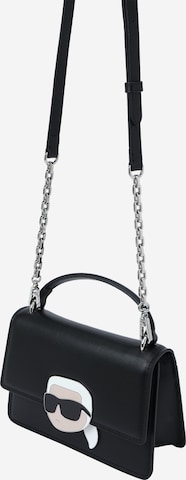 Karl Lagerfeld Ročna torbica 'Ikonik 2.0' | črna barva