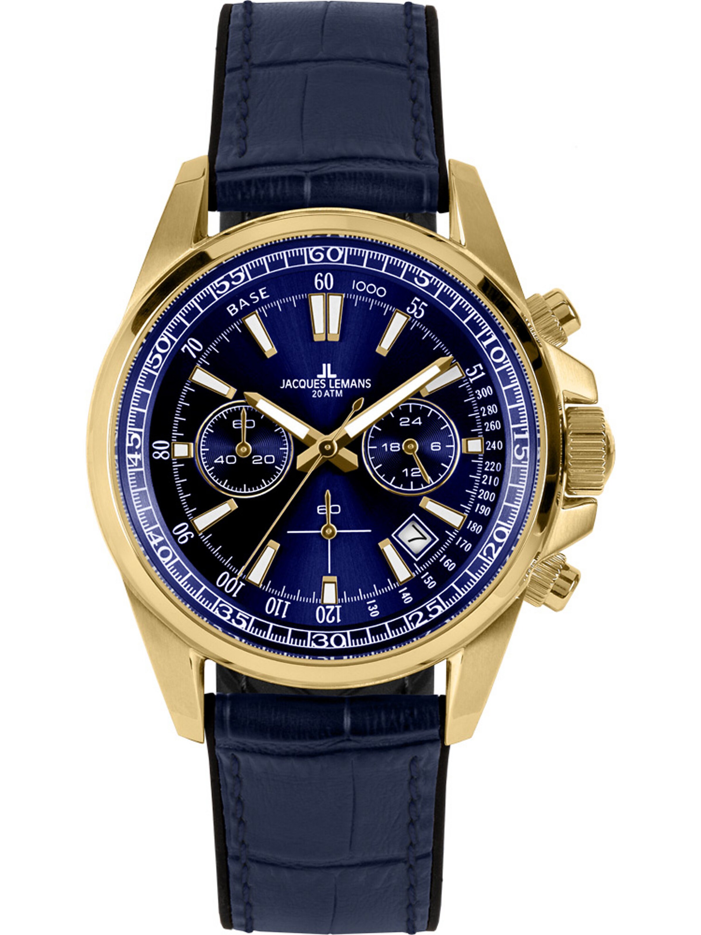 Jacques Lemans Analog Watch in Blue: front
