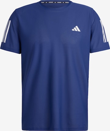 ADIDAS PERFORMANCE - Camisa funcionais 'Own the Run' em azul: frente